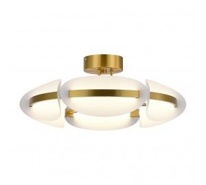 SL1304.302.45 Светильник потолочный ST-Luce латунь/белый LED 1*45W 3000K ETOILE