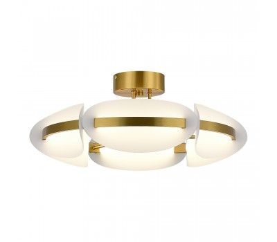 SL1304.302.45 Светильник потолочный ST-Luce латунь/белый LED 1*45W 3000K ETOILE