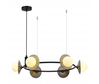 SL1521.413.06 Светильник подвесной ST-Luce Черный/Дымчатый, Белый G9 6*5W 4000K NOON