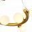 SL1185.203.09 Светильник подвесной ST-Luce Золотистый/Белый G9 9*5W ASOLO