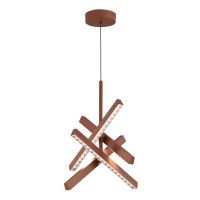 SL1018.613.04 Светильник подвесной ST-Luce терракотовый/прозрачный LED 1*43W 4000K EUCLIDICS SL1018.613.04 Светильник подвесной ST-Luce терракотовый/прозрачный LED 1*43W 4000K EUCLIDICS