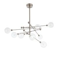 SL377.342.08 Люстра потолочная ST-Luce Никель/Прозрачный LED 8*4,5W 4000K GIACIO SL377.342.08 Люстра потолочная ST-Luce Никель/Прозрачный LED 8*4,5W 4000K GIACIO