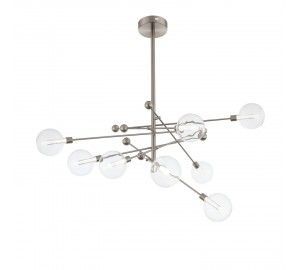 SL377.342.08 Люстра потолочная ST-Luce Никель/Прозрачный LED 8*4,5W 4000K GIACIO