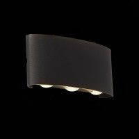 SL089.401.06 Светильник уличный настенный ST-Luce Черный кварцевый LED 6*1W 4000K BISELLO