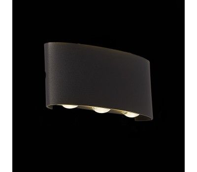 SL089.401.06 Светильник уличный настенный ST-Luce Черный кварцевый LED 6*1W 4000K BISELLO