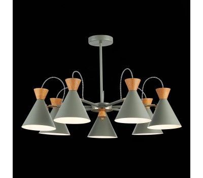 SLE125112-07 Светильник потолочный Серый, Золотистый/Серый, Темное дерево E14 7*40W MODICA