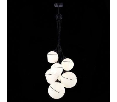 SLE103143-06 Светильник подвесной Черный/Белый E27 6*60W SATTURO SLE103143-06 Светильник подвесной Черный/Белый E27 6*60W SATTURO