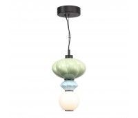 SL6134.403.01 Светильник подвесной ST-Luce черный/зелёный, синий, опаловый LED 1*8W 3000K FLORENTINI SL6134.403.01 Светильник подвесной ST-Luce черный/зелёный, синий, опаловый LED 1*8W 3000K FLORENTINI