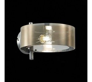 SL483.701.01 Светильник настенный Хром/Дымчатый E27 1*40W FORESTA