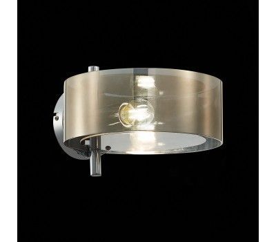 SL483.701.01 Светильник настенный Хром/Дымчатый E27 1*40W FORESTA