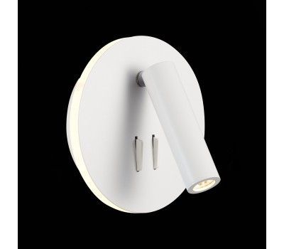 SL1586.513.01 Светильник настенный Белый LED 1*8W 3000K 624Lm Ra>80 24° IP20 L-xW155xH155 170-240V Настенные светильники