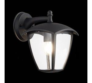 SL081.411.01 Светильник уличный настенный ST-Luce Черный/Черный, Прозрачный E27 1*40W SIVINO