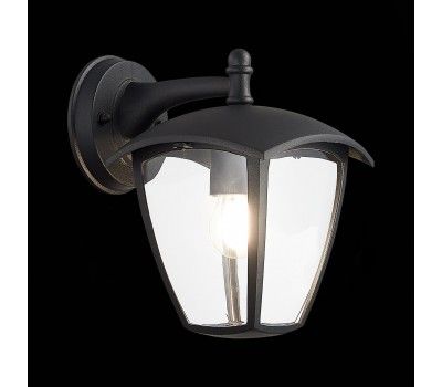 SL081.411.01 Светильник уличный настенный ST-Luce Черный/Черный, Прозрачный E27 1*40W SIVINO