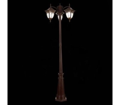 SL083.705.03 Светильник уличный наземный ST-Luce Кофейный/Кофейный, Прозрачный E27 3*60W CHIANI