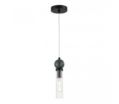 SL1244.403.01 Светильник подвесной ST-Luce черный/прозрачный E14 1*40W MEDEA