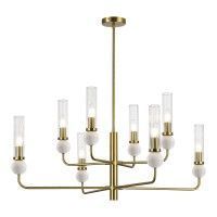 SL1244.303.08 Светильник подвесной ST-Luce латунь/прозрачный E14 8*40W MEDEA SL1244.303.08 Светильник подвесной ST-Luce латунь/прозрачный E14 8*40W MEDEA