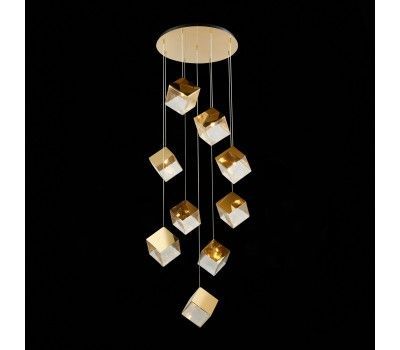 SL1182.203.09 Светильник подвесной ST-Luce Золотистый/Прозрачный, Золотистый G9 9*5W RIELLO