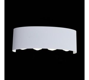 SL089.501.08 Светильник уличный настенный ST-Luce Белый кварцевый LED 8*1W 4000K BISELLO
