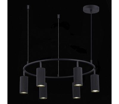 SL1213.403.06 Светильник подвесной ST-Luce Черный/Черный GU10 6*5W 4000K KENDO