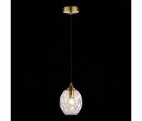 SL1188.303.01 Подвес ST-Luce Латунь/Коньячный E14 1*40W IDESIA