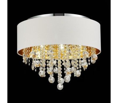 SL1350.502.06 Светильник потолочный ST-Luce Хром/Белый, Золотистый, Прозрачный E14 6*40W LACCHIA