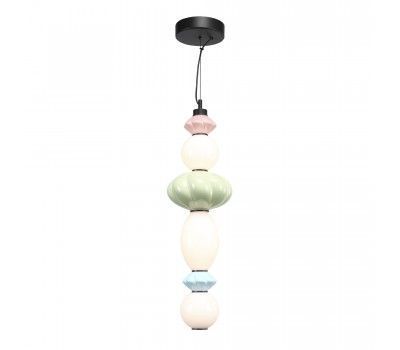 SL6134.433.01 Светильник подвесной ST-Luce черный/розовый, зеленый, синий, опаловый LED 1*24W 3000K FLORENTINI