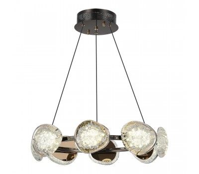 SL6018.203.64 Светильник подвесной ST-Luce черный/ золотистый / прозрачный LED 1*64W 4000K ENIGMA