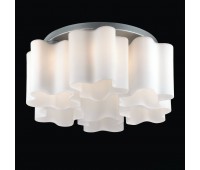 SL116.502.06 Люстра потолочная ST-Luce Серебристый/Белый E27 6*60W ONDE SL116.502.06 Люстра потолочная ST-Luce Серебристый/Белый E27 6*60W ONDE