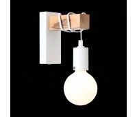 SL1142.501.01 Светильник настенный Белый, Светлое дерево E27 1*60W BAGETTI SL1142.501.01 Светильник настенный Белый, Светлое дерево E27 1*60W BAGETTI