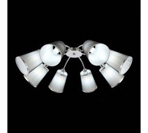 SLE103002-08 Светильник потолочный Хром/Черный E14 8*40W MALEONTE