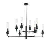 SL1244.403.08 Светильник подвесной ST-Luce черный/прозрачный E14 8*40W MEDEA