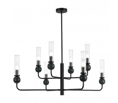 SL1244.403.08 Светильник подвесной ST-Luce черный/прозрачный E14 8*40W MEDEA SL1244.403.08 Светильник подвесной ST-Luce черный/прозрачный E14 8*40W MEDEA