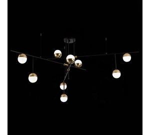 SL1507.422.09 Люстра потолочная ST-Luce Черный/Белый, Золотистый G9 9*5W 4000K ALBERO
