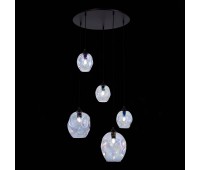 SL1188.403.05 Люстра подвесная ST-Luce Черный/Радужный E14/E27 3+2*40W IDESIA