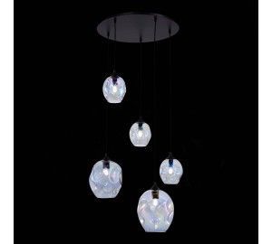 SL1188.403.05 Люстра подвесная ST-Luce Черный/Радужный E14/E27 3+2*40W IDESIA