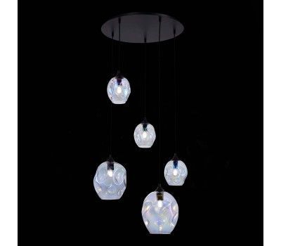 SL1188.403.05 Люстра подвесная ST-Luce Черный/Радужный E14/E27 3+2*40W IDESIA