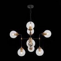 SL234.403.08 Люстра подвесная ST-Luce Черный, Золото/Прозрачный E27 8*40W VARIETA SL234.403.08 Люстра подвесная ST-Luce Черный, Золото/Прозрачный E27 8*40W VARIETA