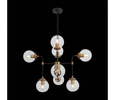 SL234.403.08 Люстра подвесная ST-Luce Черный, Золото/Прозрачный E27 8*40W VARIETA