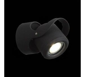 SL093.401.01 Светильник уличный настенный ST-Luce Черный/Черный, Прозрачный G5,3 1*3W ROUND