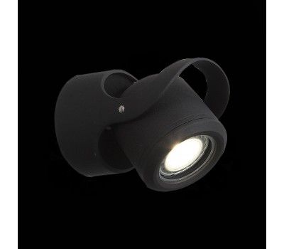 SL093.401.01 Светильник уличный настенный ST-Luce Черный/Черный, Прозрачный G5,3 1*3W ROUND