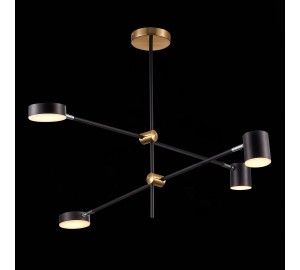 SL1604.432.04 Светильник потолочный ST-Luce Черный, Латунь/Черный LED 4*5W 3000K RODRIGO