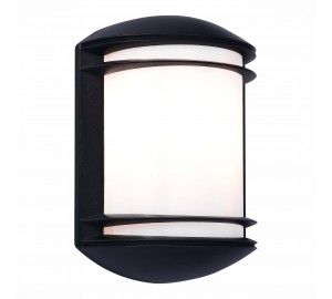 SL076.401.01 Светильник уличный настенный ST-Luce Черный/Белый E27 1*60W AGIO