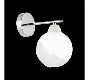 SLE102701-01 Светильник настенный Хром/Прозрачный, Матовый никель E14 1*40W GIORTE