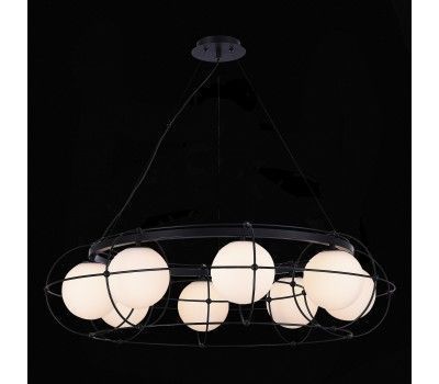 SL1189.403.08 Люстра подвесная ST-Luce Черный/Опал G9 8*5W BEATA