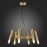 SL1236.203.06 Люстра подвесная ST-Luce Золотистый/Коньячный, Золотистый G9 LED 6*5W ECLIP