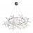 SL379.103.135 Люстра подвесная ST-Luce Серебристый/Белый LED 135*0,3W 3500K RAFINA