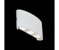SL089.501.06 Светильник уличный настенный ST-Luce Белый кварцевый/Белый кварцевый, Прозрачный LED 6* BISELLO