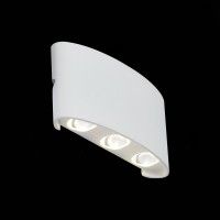 SL089.501.06 Светильник уличный настенный ST-Luce Белый кварцевый/Белый кварцевый, Прозрачный LED 6* BISELLO