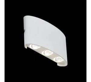 SL089.501.06 Светильник уличный настенный ST-Luce Белый кварцевый/Белый кварцевый, Прозрачный LED 6* BISELLO
