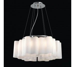 SL116.503.06 Люстра подвесная ST-Luce Серебристый/Белый E27 6*60W ONDE